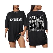 Camisetas Gráficas Katseye De Estilo Coreano Vintage, Tamanho Grande, Moda Kpop, Masculinas E