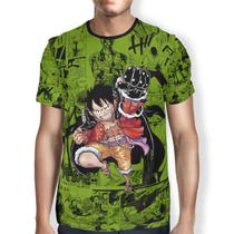 Camisetas Infantil Poliéster 100% Poliéster Anime One Piece - Steve Maccoy