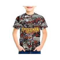 Camisetas Infantis De Verão Marvel Spiderman, Camisetas De Manga Curta Para Meninos E Meninas,