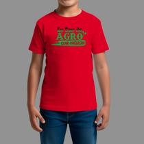 Camisetas infanto juvenil Básica Moda Country Manga Curta Gola Redonda Orgulho Agro