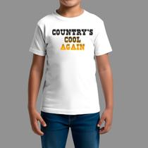 Camisetas infanto juvenil Country Moda De Country confortável Gola Redonda Cool Again