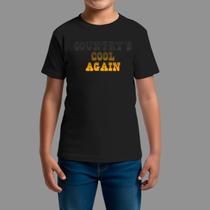 Camisetas infanto juvenil Country Moda De Country confortável Gola Redonda Cool Again