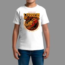 Camisetas Infatil 100% Algodão Casual Confortável Manga Curta Warrior