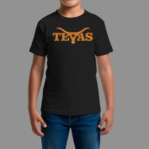 Camisetas Infatil Básica Casual Confortável Manga Curta Gola Redonda Texas Star