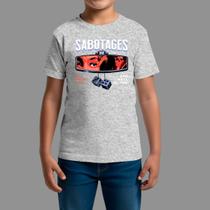 Camisetas Infatil Básica Casual Confortável Manga Curta Sabotages