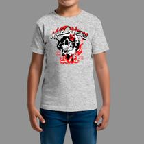 Camisetas Infatil Básica Casual Estilosa Manga Curta Man Fire