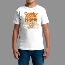 Camisetas Infatil Básica Masculina Casual Manga Curta Country Read