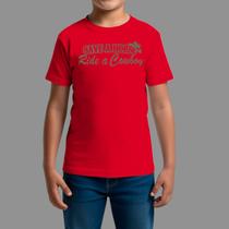 Camisetas Infatil Básica Masculina Casual Manga Curta Gola Redonda Save Horse