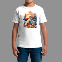 Camisetas Infatil Country Casual Manga Curta Gola Redonda Cabana