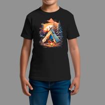 Camisetas Infatil Country Casual Manga Curta Gola Redonda Cabana