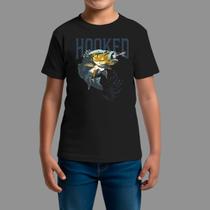 Camisetas Infatil Country Casual Moda Country Gola Redonda Hooked