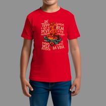 Camisetas Infatil Religiosa Moda De Religiosa Confortável Gola Redonda A Vida