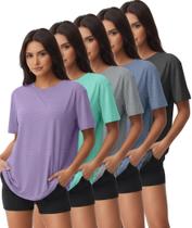Camisetas Kinglaman 5 Unidades Dry Fit Proteção UV Tamanho G Camisetas Kinglaman 5 Unidades Dry Fit Proteção UV Tamanho G