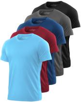 Camisetas Kinglaman 5 Unidades Mesh Secagem Rápida Esportiva Tamanho G Camisetas Kinglaman 5 Unidades Mesh Secagem Rápida Esportiva Tamanho G