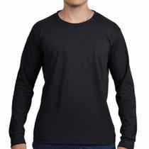 Camisetas Manga Longa Básica 100% Algodão - Caimento Perfeito Camisetas Manga Longa Básica 100% Algodão - Caimento Perfeito