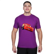 Camisetas Masculina McQueen Cars Desenho Adulto Manga Curta