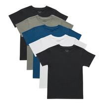 Camisetas masculinas Hanes Big Originals com gola redonda, pacote com 5, pequenas