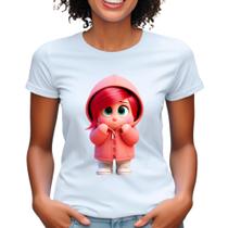 Camisetas personagens divertidamente babylook plus size filme desenho vergonha