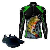 Camisetas Pesca Uv 50 Sapatilha Nautica Aquatica Para Pescar