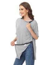 Camisetas pós-cirurgia do ombro HIBOCT para homens, cinza