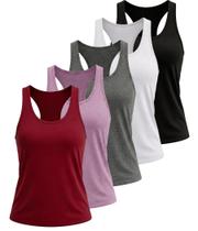 Camisetas Regata Femininas TELALEO Kit com 5 Peças para Treino