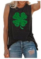Camisetas regatas CHUNTIANRAN St Patrick's Lucky Shamrock Women