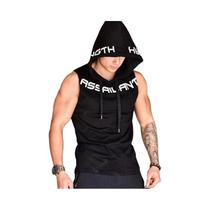 Camisetas Sem Mangas De Algodão Masculinas Para Academia, Fitness, Hoodies, Coletes Casuais, Joggers