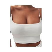 Camisetas Sem Mangas Para Mulheres, Tops De Verão, Bustier Sem Almofadas, Crop Top Sem Costura Camisetas Sem Mangas Para Mulheres, Tops De Verão, Bustier Sem Almofadas, Crop Top Sem Costura