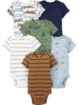 Camisetas Simple Joys by Carter's Paquete de 6 Bodies para Bebé 6-9 Meses Camisetas Simple Joys by Carter's Paquete de 6 Bodies para Bebé 6-9 Meses