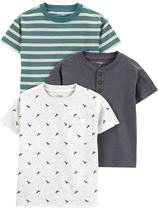 Camisetas Simple Joys da Carter's Baby Boys 12 meses, pacote com 3 Camisetas Simple Joys da Carter's Baby Boys 12 meses, pacote com 3