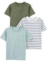 Camisetas Simple Joys da Carter's Baby Boys de 6 a 9 meses, pacote com 3 Camisetas Simple Joys da Carter's Baby Boys de 6 a 9 meses, pacote com 3