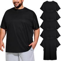 Camisetas UEEKO 5 Peças Antissuor Plus Size Big Tall 3XLT Camisetas UEEKO 5 Peças Antissuor Plus Size Big Tall 3XLT