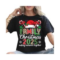 Camisetas Unissex Com Estampa De Natal 2025, Moda De Rua, Manga Curta, Tops Gráficos Para Homens E