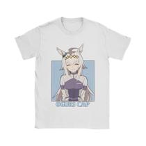 Camisetas Unissex De Algodão Com Gola Redonda E Manga Curta Kawaii Anime Oguri Cap Uma Musume Casual
