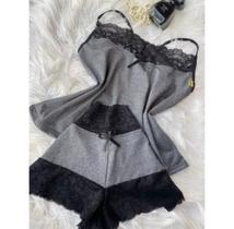Camisete Conforto Baby Doll Renda Short Doll Feminino Pijama modelo lorena Camisete Conforto Baby Doll Renda Short Doll Feminino Pijama modelo lorena