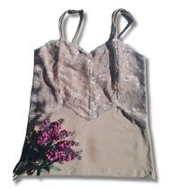 Camisete de Alças Ajustável com Renda Segunda Pele Feminina