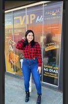 Camisete duna com viscose xadrez