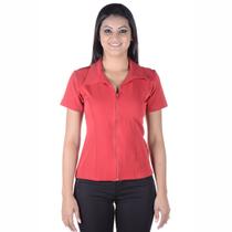 Camisete Feminina Profissional com Manga de Two Way - Vermelha - Blink Jeans