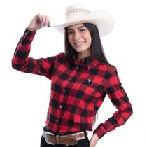 Camisete Feminina Tricoline Xadrez - Texas Farm Moda Country