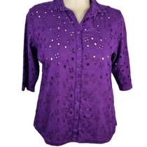 Camisete Feminino 3/4 Laise Roxo Algodão 100% Camisete Feminino 3/4 Laise Roxo Algodão 100%