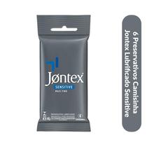 Camisinha Jontex Lubrificado Sensitive Com 6 Unidades