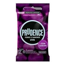 Camisinha Preservativo Prudence Cores e Sabores Pacote com 3 unidades