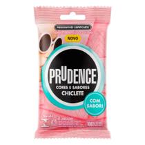 Camisinha Preservativo Prudence Cores e Sabores Pacote com 3 unidades