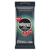 Camisinha Prudence Extra Texturizado Com 6 Preservativos