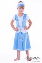 Camisola 100% Algodão Cinderela Acompanha Faixa de Cabelo - 6 anos