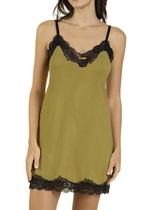 Camisola Alça Inspirate 160830 Feminino Renda Viscose T. P/GG Camisola Alça Inspirate 160830 Feminino Renda Viscose T. P/GG