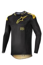 Camisola Alpinestars Supertech Ward Preta/Amarela - Tamanho M Camisola Alpinestars Supertech Ward Preta/Amarela - Tamanho M