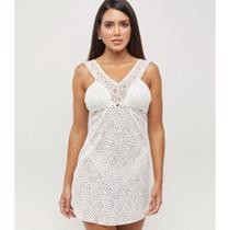 Camisola Bojo Removível Alcas V Renda Off White