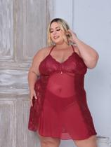 Camisola + Calcinha- Plus Size- Feminina e Sensual Camisola + Calcinha- Plus Size- Feminina e Sensual