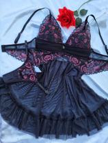 Camisola com bojo Sexy em tule